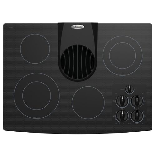 Whirlpool Gold 30 in. Electric Ceramic Glass Cooktop with Downdraft Ventilation System - GJD3044R 