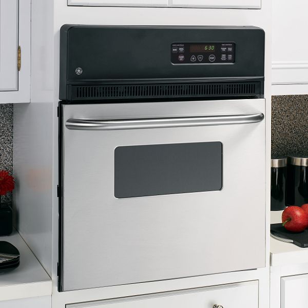 GE Stainless Steel 24 in. Electric Single Standard Clean Wall Oven -