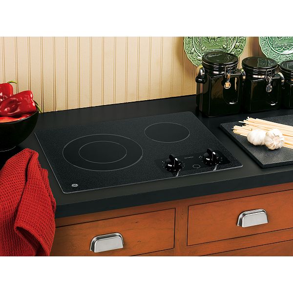 GE Black 21" Electric Cooktop JP256