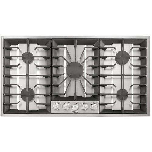 Whirlpool 36 in. Gas-On-Stainless Cooktop - GLS3665R