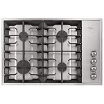 Whirlpool 30 in. Gas-On-Stainless Cooktop by Whirlpool