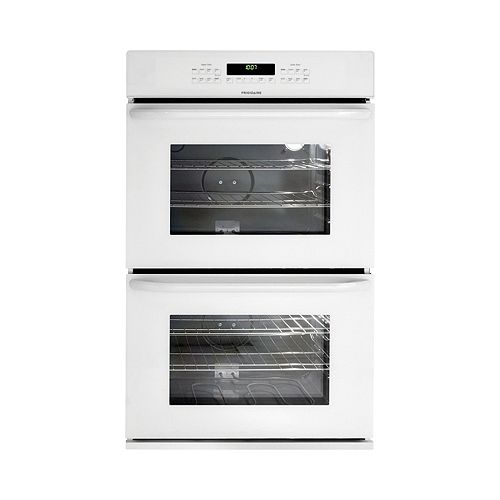 Frigidaire White 27 in. Self-Cleaning Double Electric Wall Oven - FFET2725L 