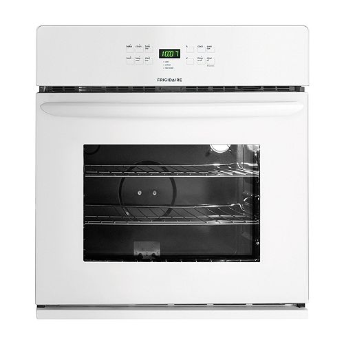 Frigidaire White 30 in. Self-Cleaning Single Electric Wall Oven - FFEW3025L 