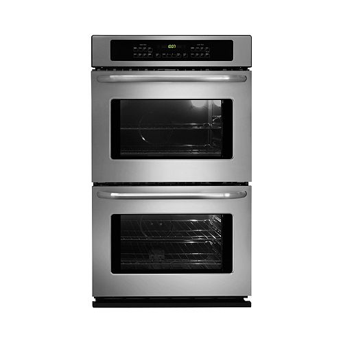 Frigidaire Stainless Steel 30 in. Self-Cleaning Double Electric Wall Oven - FFET3025L 