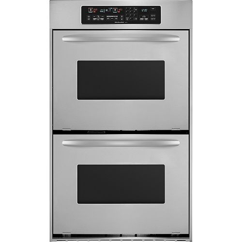 KitchenAid Architect Series 24 in. Double Wall Oven w  True Convection - KEBC247V 