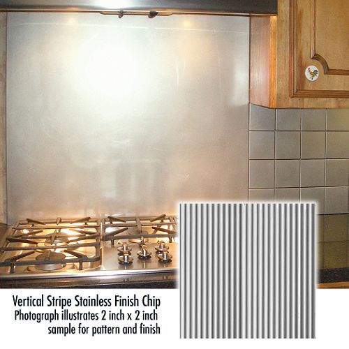 Frigo Design 30 in. Custom Metal Cooktop Splash - 3019 Best Price