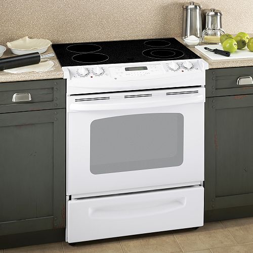 GE 30 in. Self-Clean Electric Coil Slide-In Range
