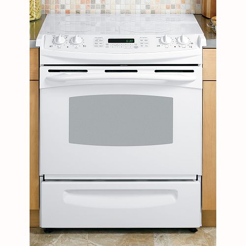GE Profile 30 in. Electric Self-Clean Convection Slide-In Range with Radiant Cooktop -... at Arc Home Products
