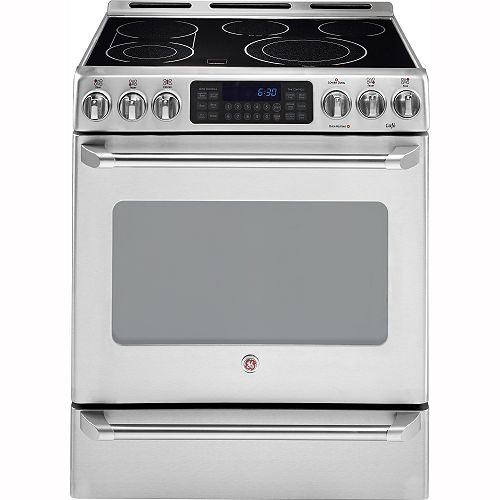 GE Cafe 30 in. Slide-In Electric Range - CS980SN Best Price
