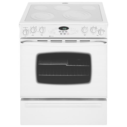 Maytag 30 in. Self Clean Slide-in Electric Range w  Smoothtop Glass-Ceramic Cooktop -...