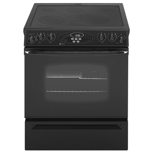 Maytag 30 in. Self Clean Slide-in Electric Range w  Smoothtop Glass-Ceramic Cooktop -...