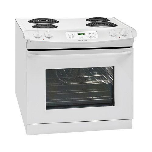 Frigidaire 30 in. Electric Self-Clean Coil Top Drop-In Range - FFED3015L 