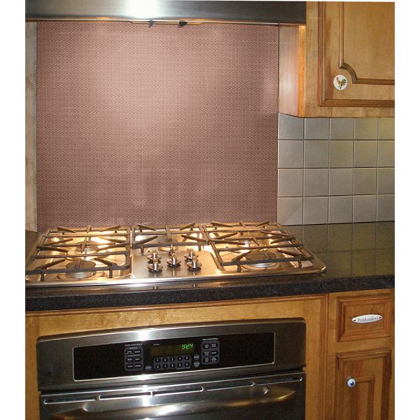 Frigo Design Mini Hammered Copper 36 in. Custom Metal Cooktop Splash -