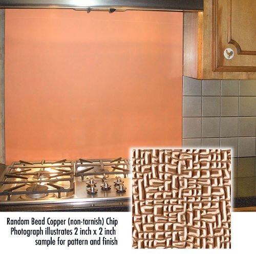 Frigo Design 36 in. Custom Metal Cooktop Splash - 4627 