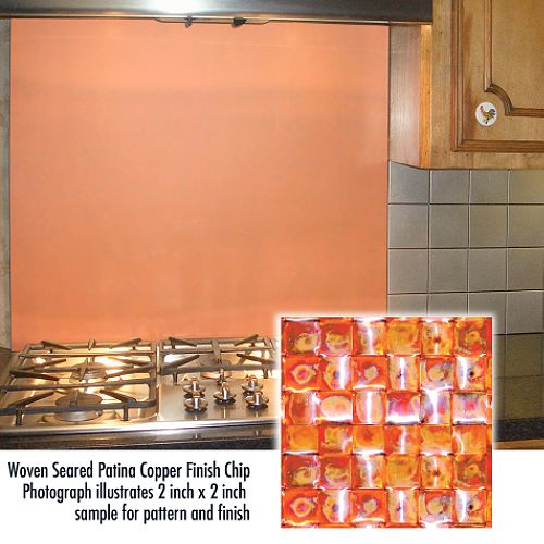 Frigo Design 36 in. Custom Metal Cooktop Splash - 4631 