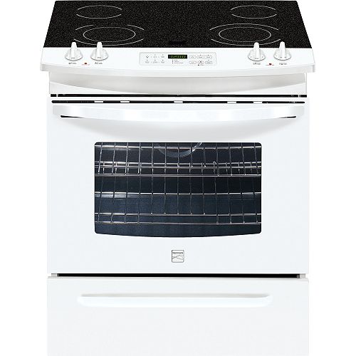 Kenmore 30 in. Electric Self Clean Slide-In Range with Ceramic Smoothtop Cooktop - 4678 at Arc Home Products
