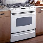 GE Profile 30 in. Electric Self-Clean Convection Slide-In Range with Radiant Cooktop
