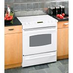 GE Profile 30 in. Electric Self-Clean Convection Slide-In Range with Radiant Cooktop 