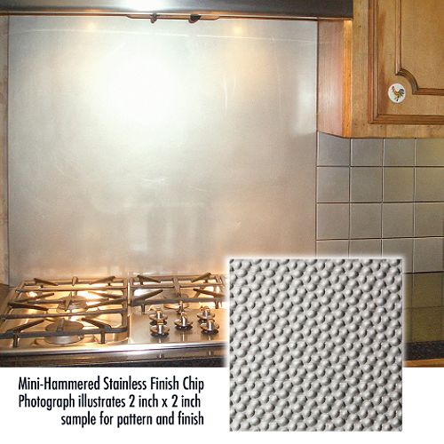 Frigo Design 48 in. Custom Metal Cooktop Splash - 4814 