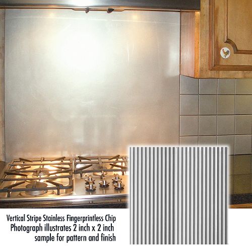 Frigo Design 48 in. Custom Metal Cooktop Splash - 4819 