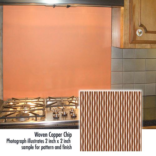 Frigo Design 48 in. Custom Metal Cooktop Splash - 4822 