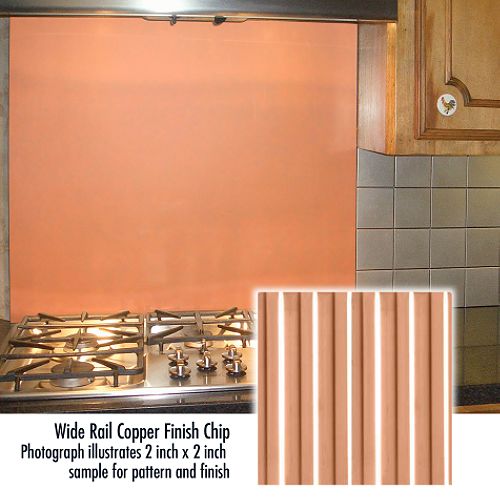 Frigo Design 48 in. Custom Metal Cooktop Splash - 4828 
