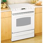 GE Profile 30 in. Electric Self-Clean Slide-In w/Radiant Cooktop, Electronic Oven Controls
