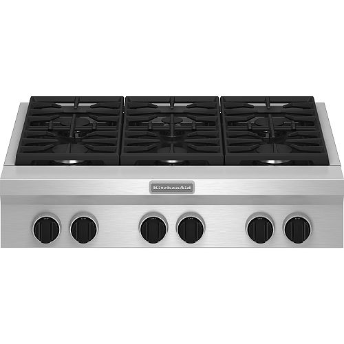 KitchenAid 36 in. Pro-Style Gas Cooktop - KGCU467V 