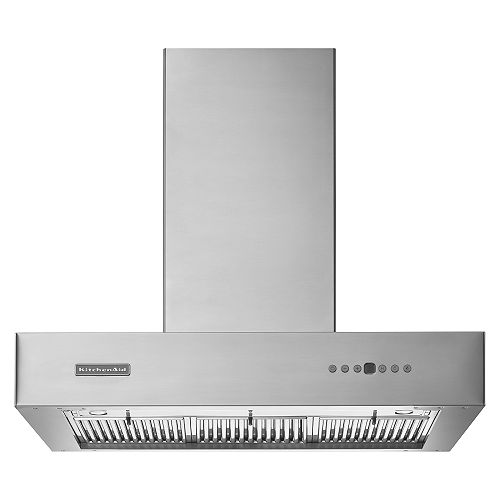 KitchenAid 36 in. Island Mount Canopy Hood - KICU565WS 