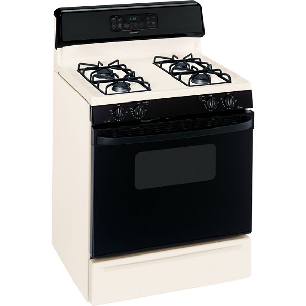 Hotpoint Bisque 30" Freestanding Gas Range RGB745DEP