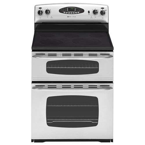 Maytag 30 in. Electric Self-Clean Double Oven Freestanding Range - MER6775BA 