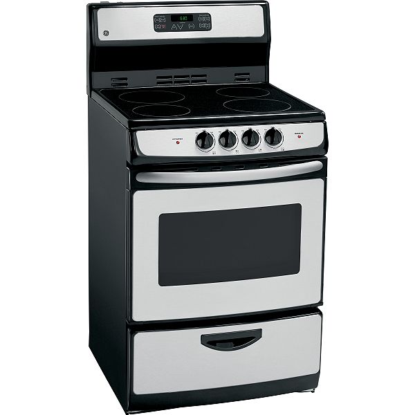 GE Stainless Steel 24" Freestanding Electric Range JAP02