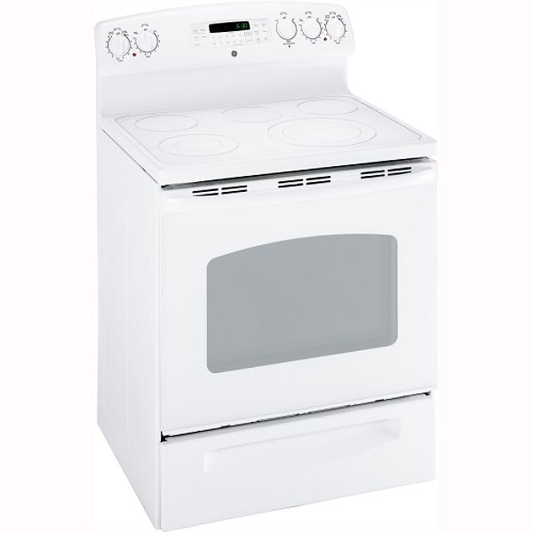GE True White 30" Freestanding Electric Range JB740