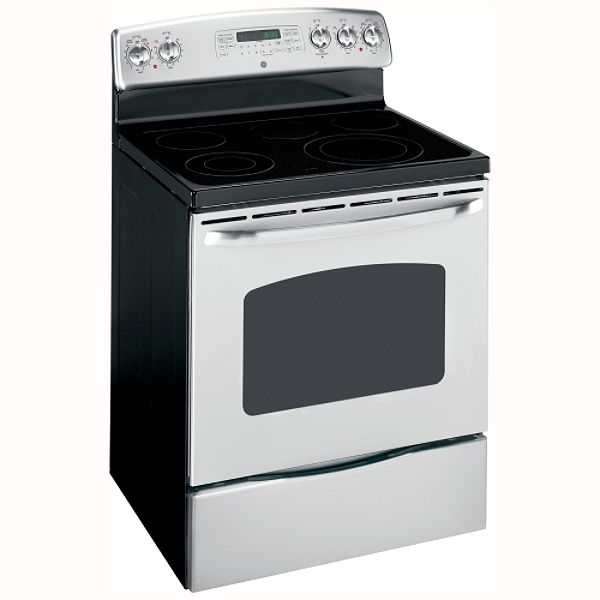 GE Stainless Steel 30" Freestanding Electric Range JB740