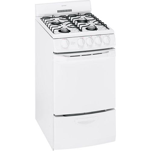Hotpoint 20 in. Freestanding Gas Range - RGA720PK Best Price