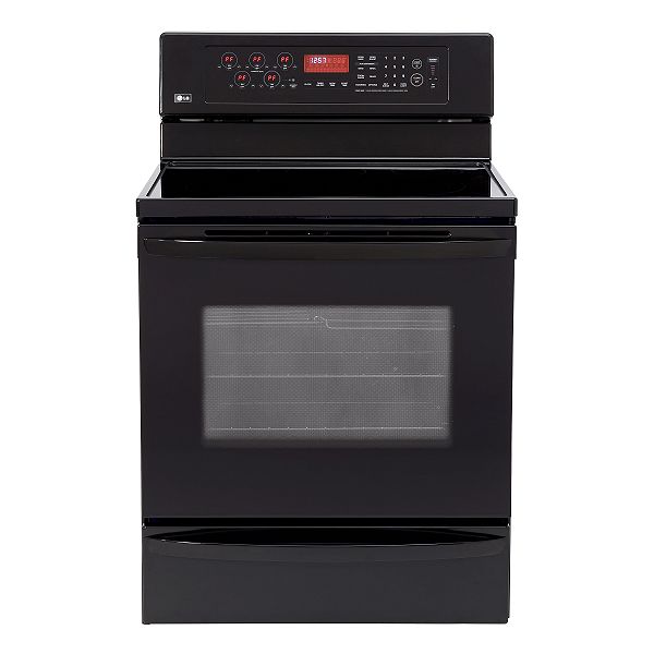LG Black 30" Freestanding Electric Range LRE30757S