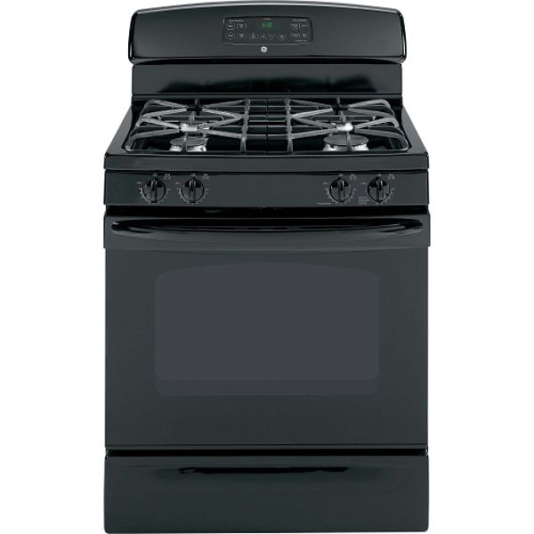 GE Black 30" Freestanding Gas Range JGB300