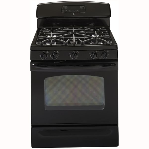 GE Black 30" Freestanding Gas Range JGB400
