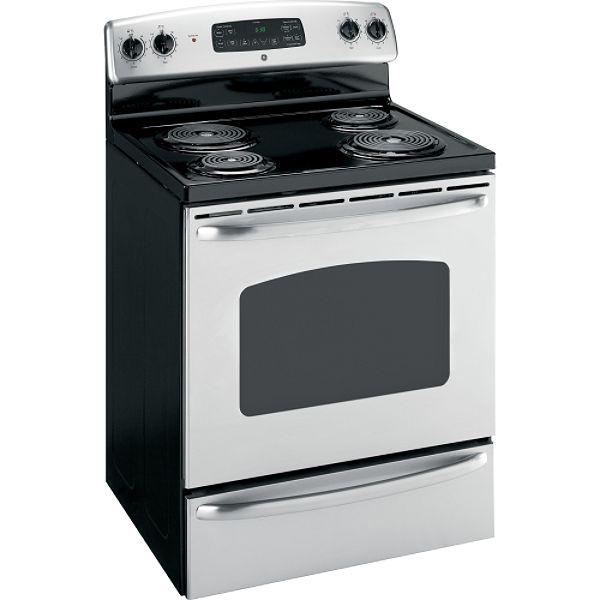 GE Stainless Steel 30" Freestanding Electric Range JBP35DM