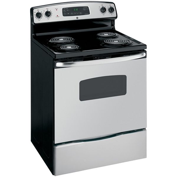 GE Stainless Steel 30 in. Freestanding Electric Range - JBP23