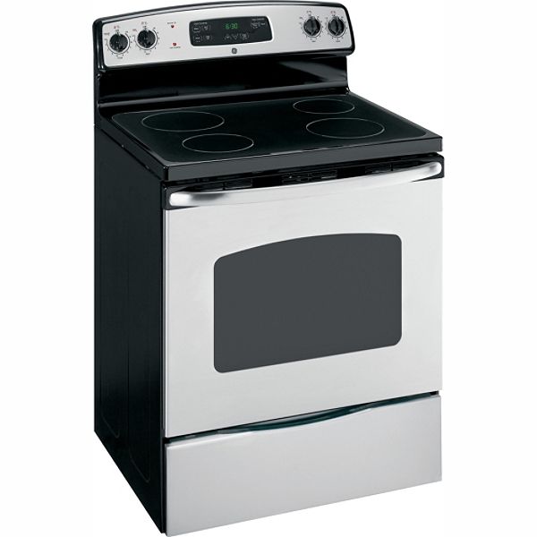 GE Stainless Steel 30" Freestanding Electric Range JBS55