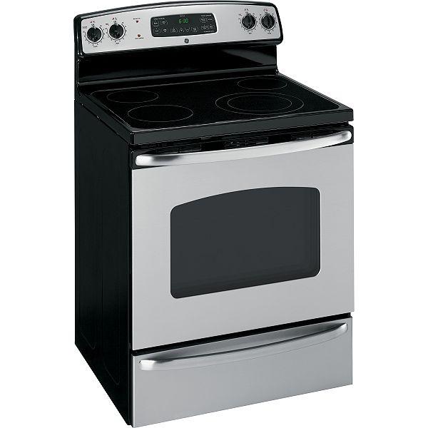 GE Stainless Steel 30 in. Freestanding Electric Range - JBP66