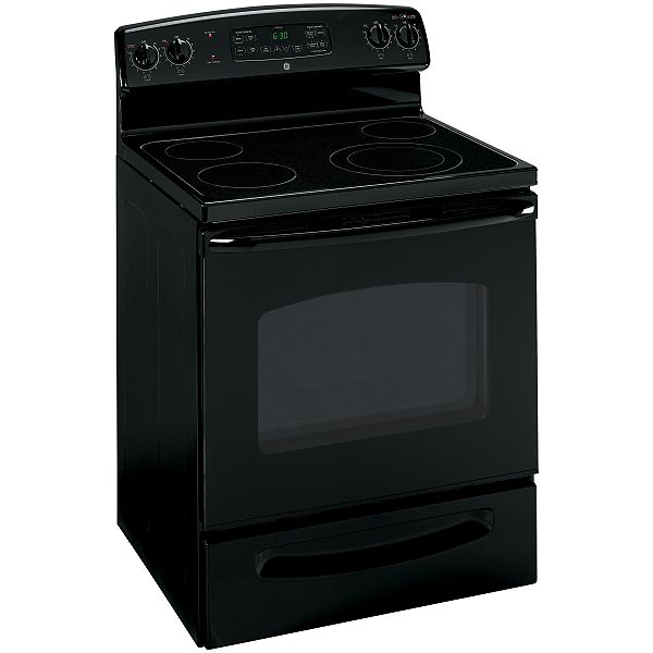GE Black 30 in. Freestanding Electric Range - JBP66