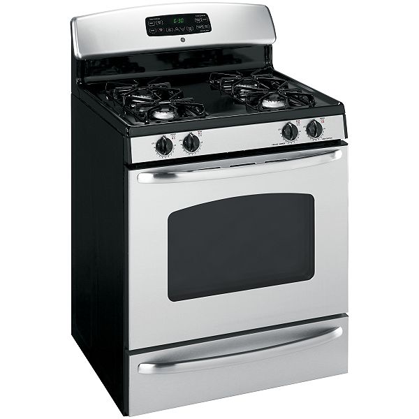 GE Stainless Steel 30 in. Freestanding Gas Range - JGBP33