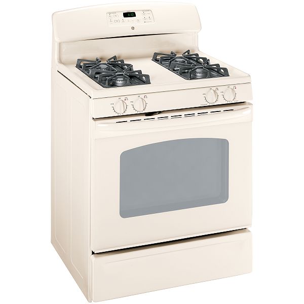 GE Bisque 30 in. Freestanding Gas Range - JGBP33