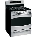 GE Profile 30 in. Freestanding Gas Range w  Double Oven 