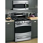 GE Profile 30 in. Freestanding Dual-Fuel Range w  Double Oven 