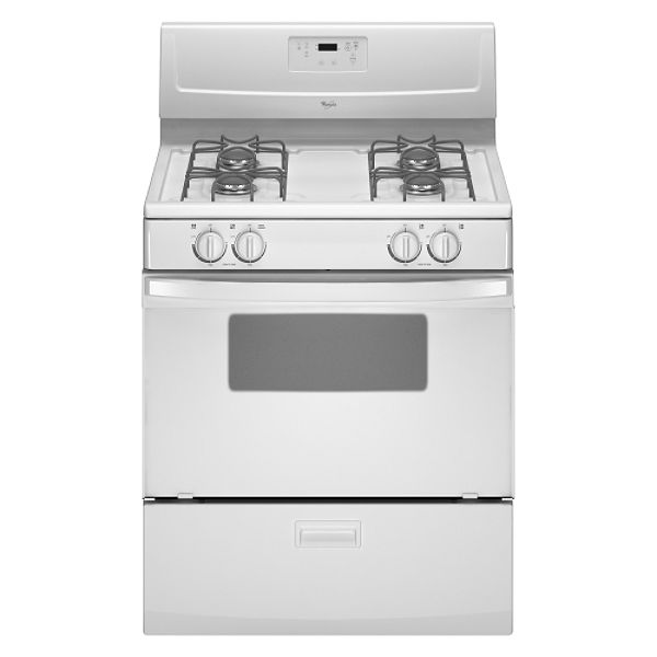 Whirlpool White 30" Freestanding Gas Range WFG114SV