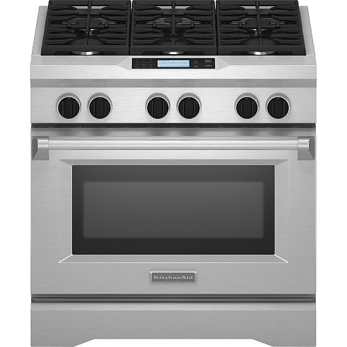 KitchenAid 36 in. Dual Fuel Pro-Style Range - KDRU767V 