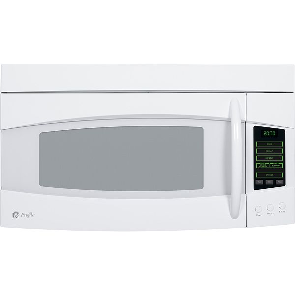 GE Profile White 30" 2.0 cu. ft. Microhood Combination Microwave Oven